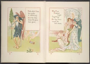 Father Time and the four seasons by Walter Crane