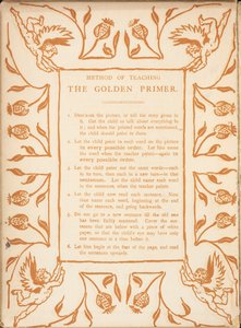 Method of teaching the golden primer. Floral border, with cherubs by Walter Crane