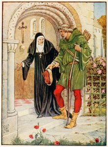 Robin Hood coming to Kirklees Hall by Walter Crane