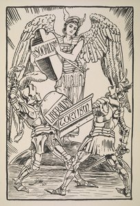 Socialism, Liberalism and Toryism, from Cartoons for the Cause