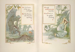 Sunset and love in a mist by Walter Crane
