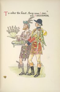 Two servants, Ling and Hartstongue by Walter Crane