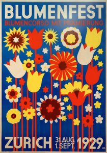 Flower Festival, Flower Parade with Awards by Walter Cyliax