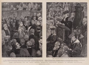 Lord Kitchener and Mr Cecil Rhodes Receiving Honorary Degrees at Oxford University by Walter Duncan