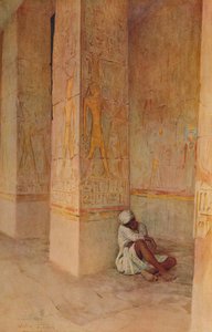 The Birth Colonnade in the Temple of Hatshepsut, c1905, 1912 by Walter Frederick Roofe Tyndale