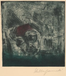 Bust of a Weary Man (Self-Portrait) by Walter Gramatte