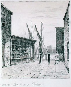 Worlds End Passage, Chelsea by Walter Greaves