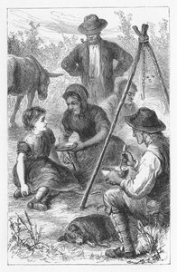 Scene from The Mill on the Floss by George Eliot, c. 1880