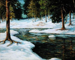 A Winter Landscape by Walter Koeniger