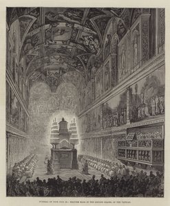 Funeral of Pope Pius IX, Requiem Mass in the Sistine Chapel of the Vatican
