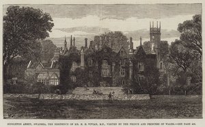 Singleton Abbey, Swansea, the Residence of Mr H H Vivian, MP, visited by the Prince and Princess of Wales by Walter Paget