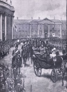 The Visit of the Duke and Duchess of York to Dublin by Walter Paget