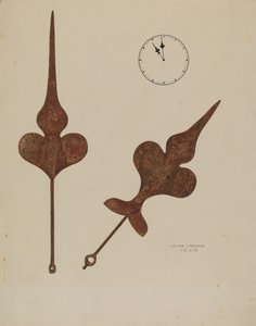 Church Clock Hands by Walter Praefke
