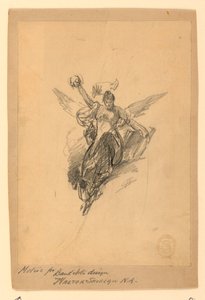 Motif for Bank Note Design by Walter Shirlaw