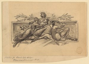 Motif for Bank Note Design by Walter Shirlaw
