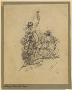 Motif for Bank Note Design by Walter Shirlaw