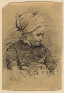 Portrait of a Peasant Girl by Walter Shirlaw