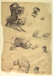 Studies of Figures for an Historical Representation by Walter Shirlaw