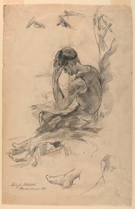 Study for Illustration by Walter Shirlaw