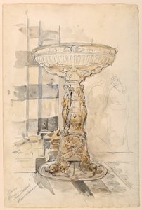 Study of Basin, Siena Cathedral by Walter Shirlaw