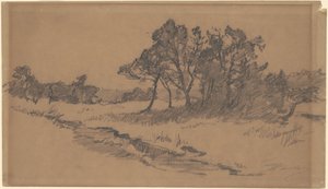 Trees in a Field by Walter Shirlaw