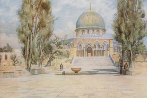 Dome of the Rock from the Mosque of El Aksa, Jerusalem by Walter Spencer Stanhope Tyrwhitt