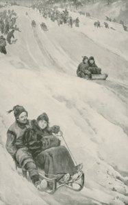 A Tobogganing Slope in Canada by Walter Stanley Paget