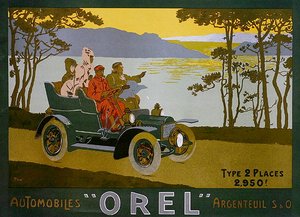 Advertisement for Orel motor cars
