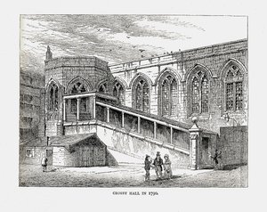 Crosby Hall in 1790, 1878 by Walter Thornbury