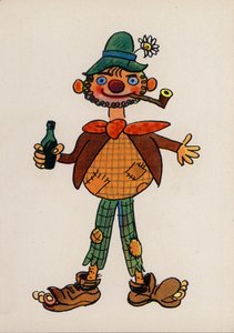 One of Walter Trier’s Crazy People by Walter Trier
