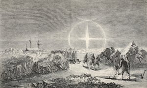 A Funeral on the Ice, the Effect of Paraselena (Mock Moons) by Walter William May