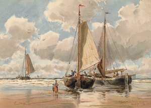 Dutch Pinks at Low Water by Walter William May