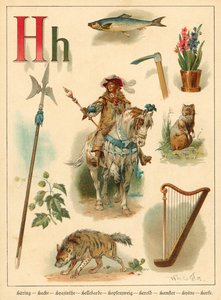 Letter H by Walter Zweigle
