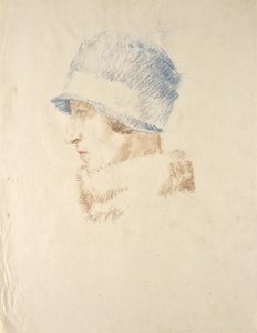 Lady with Hat by Walther Gamerith