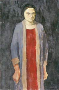 Lady with Blue Coat