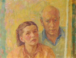 Double Portrait of Walter and Grete Gamerith by Walther Gamerith