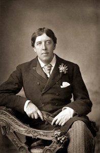Oscar Wilde, Irish writer, wit and playwright, c. 1890 by WandD Downey