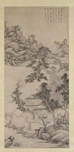 Lofty Scholar among Streams and Mountains, in the manner of Juran by Wang Jian