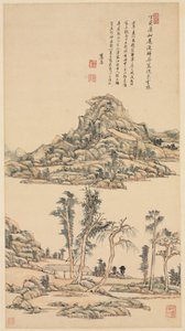 Landscape in the Color Style of Ni Zan