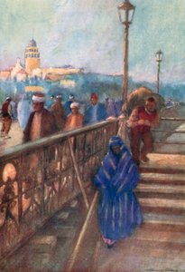 Galata Tower from the Bridge by Warwick (after) Goble
