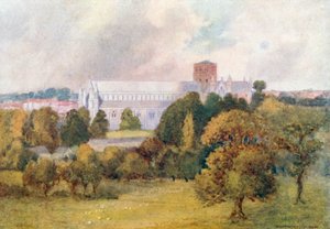 St Albans Cathedral from Verulam Hills