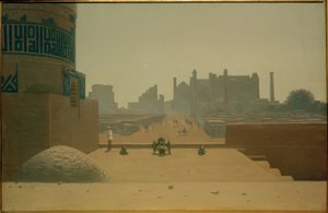 Main Street in Samarkand from the Citadel in the Morning by Wassili W. Werestschagin