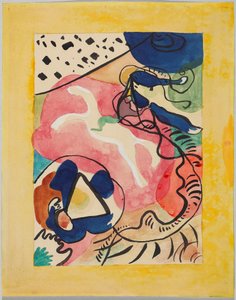 Design for the Cover of the Almanac "The Blue Rider" by Wassily Kandinsky