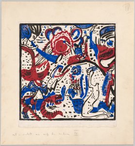 Woodcut after the Reverse Glass Painting 