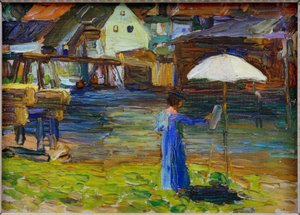 Kallmünz – Gabriele Münter Painting I by Wassily Kandinsky