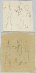 Kandinsky and Münter in Front of the Easel
