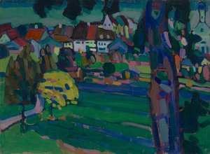 Murnau – Study for "Landscape with Tree Trunk" by Wassily Kandinsky