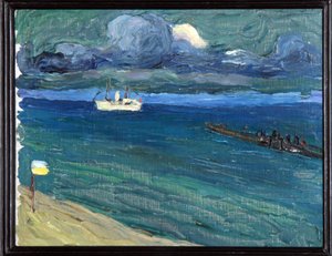 Rapallo. Landscape with a Steamboat by Wassily Kandinsky
