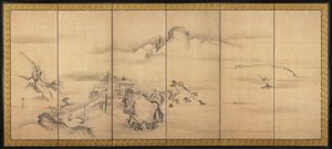 Eight Views of the Xiao and Xiang Rivers by Watanabe Shiko