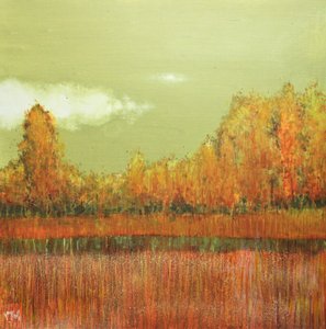 Autumn Marsh Reflection by Wayne Sleeth